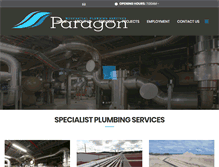 Tablet Screenshot of paragonplumbing.com.au